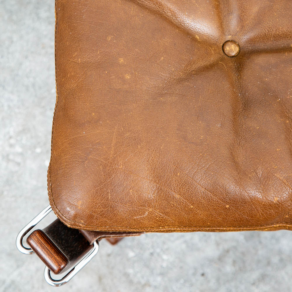 Mid Century Danish Modern Ottoman Foot Stool Sigurd Ressell Falcon Vatne Norway - Image 9