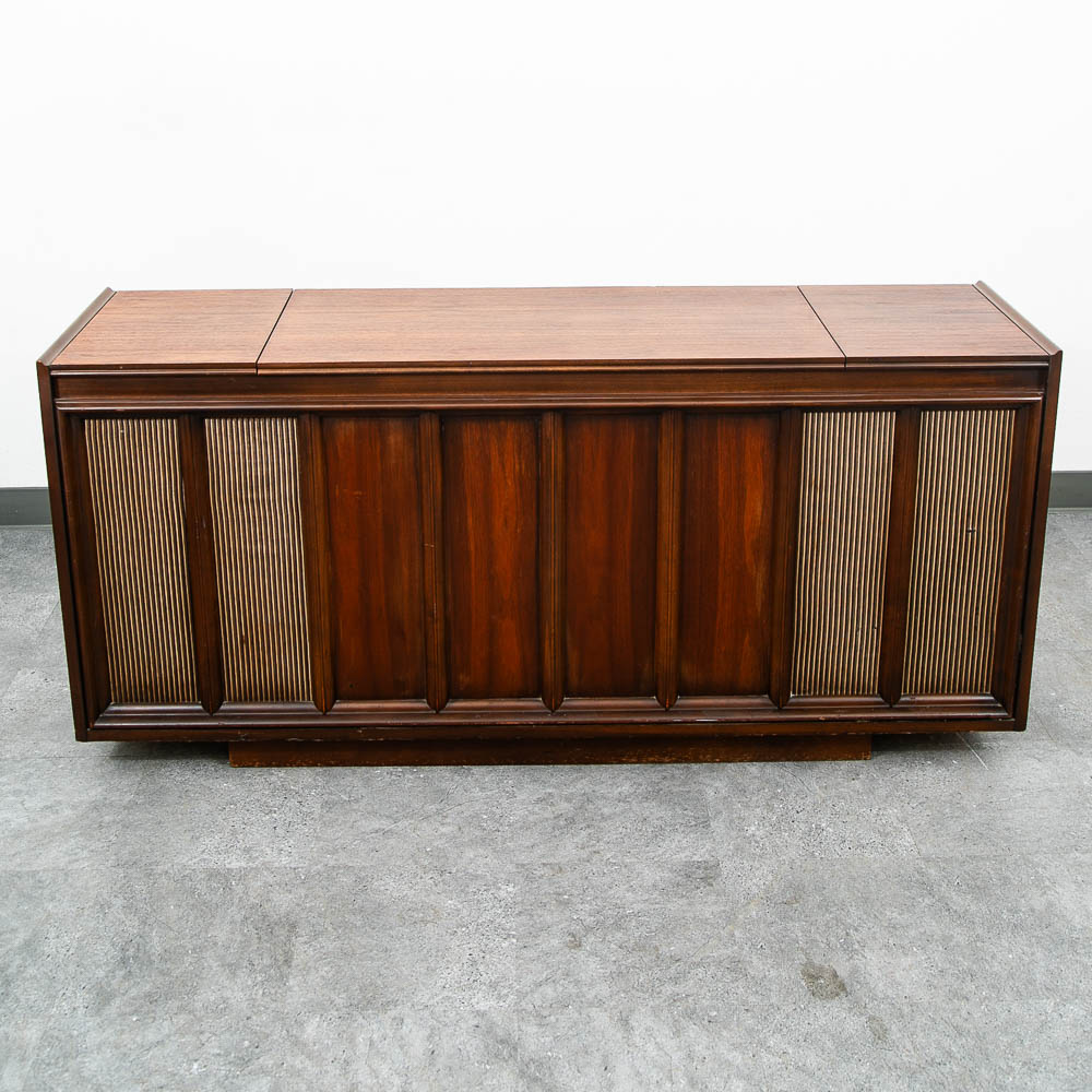 Mid Century Modern Stereo Console Record Player General Electric Radio Audio Mcm - Image 3