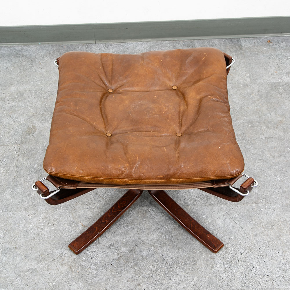 Mid Century Danish Modern Ottoman Foot Stool Sigurd Ressell Falcon Vatne Norway - Image 8
