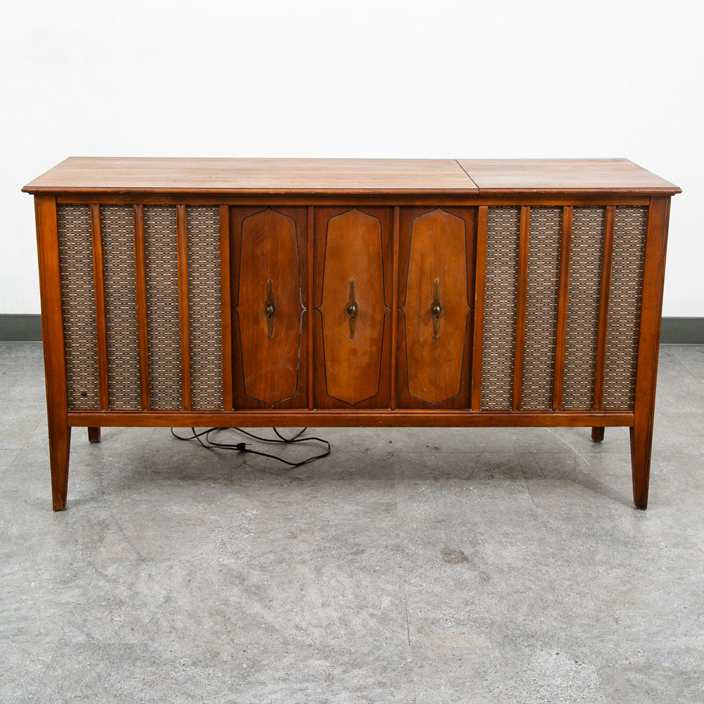 Mid Century Modern Stereo Console Zenith MN2606 Record Player Vintage Radio - Image 2