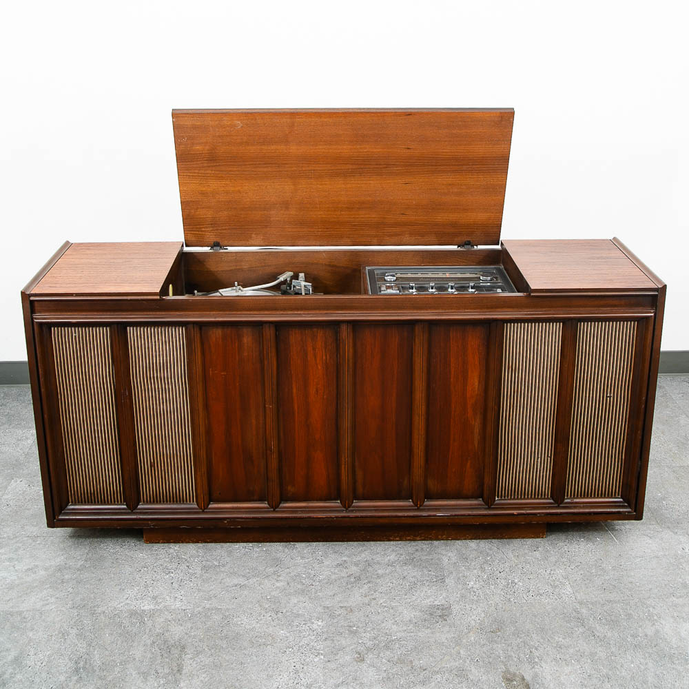 Mid Century Modern Stereo Console Record Player General Electric Radio Audio Mcm - Image 4