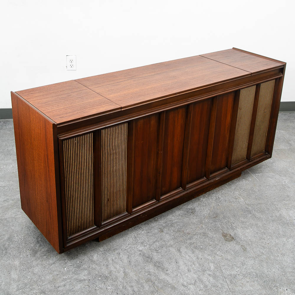 Mid Century Modern Stereo Console Record Player General Electric Radio Audio Mcm - Image 2