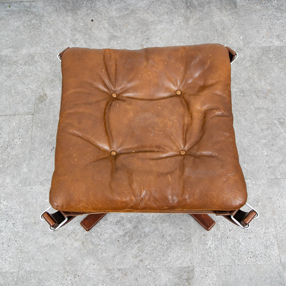 Mid Century Danish Modern Ottoman Foot Stool Sigurd Ressell Falcon Vatne Norway - Image 4