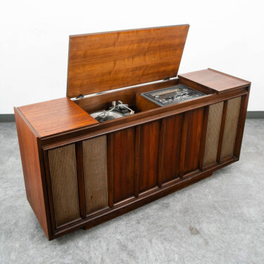 Mid Century Modern Stereo Console Record Player General Electric Radio Audio Mcm