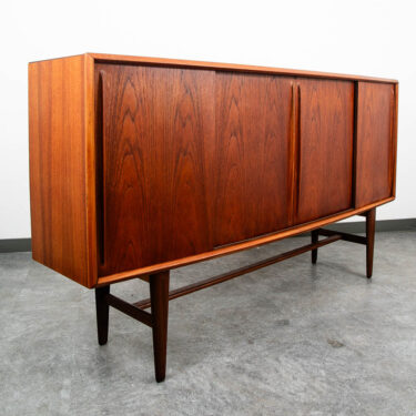 Mid Century Danish Modern Credenza Teak Sideboard Central Bar Rosewood Mcm 78"