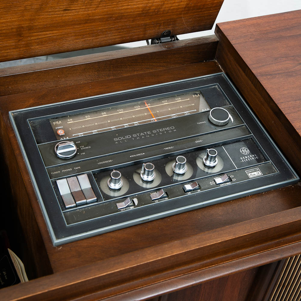 Mid Century Modern Stereo Console Record Player General Electric Radio Audio Mcm - Image 5