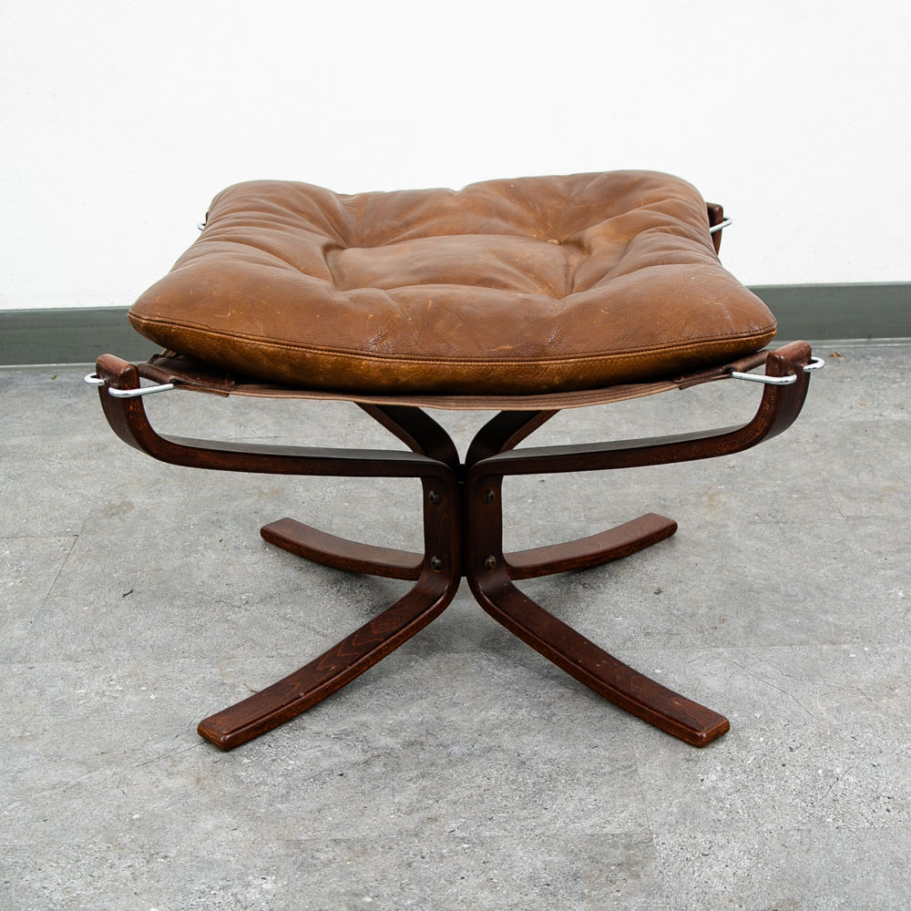 Mid Century Danish Modern Ottoman Foot Stool Sigurd Ressell Falcon Vatne Norway