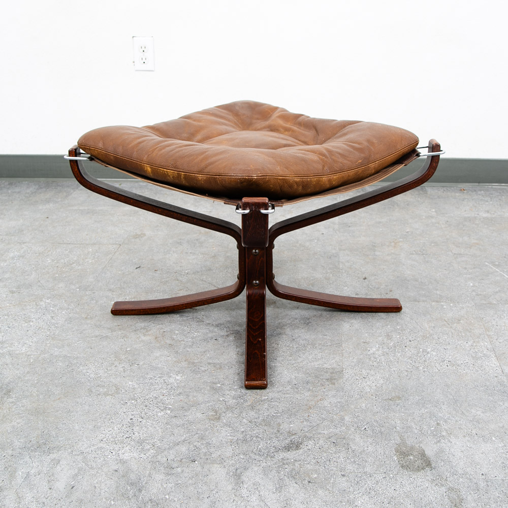 Mid Century Danish Modern Ottoman Foot Stool Sigurd Ressell Falcon Vatne Norway - Image 2