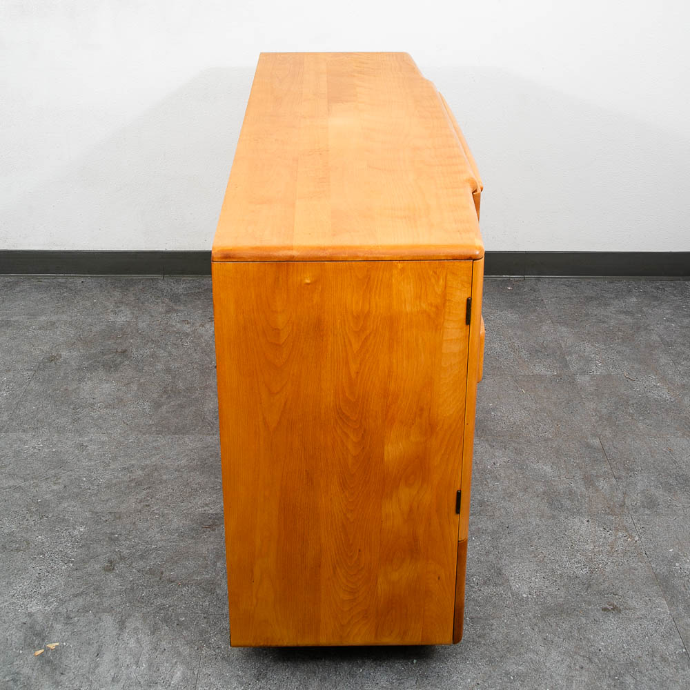 Mid Century Modern Credenza Heywood Wakefield Buffet Champagne Drawers Cabinet - Image 7