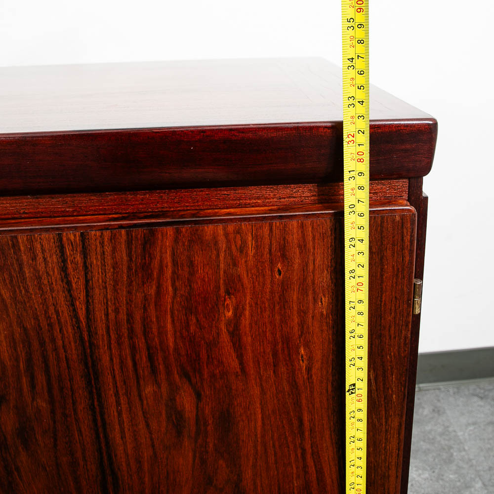 Mid Century Danish Modern Credenza Sideboard Cabinet Rosewood Skovby Drawers Mcm - Image 10