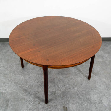 Mid Century Danish Modern Dining Table Brazilian Rosewood Round Vintage Mcm