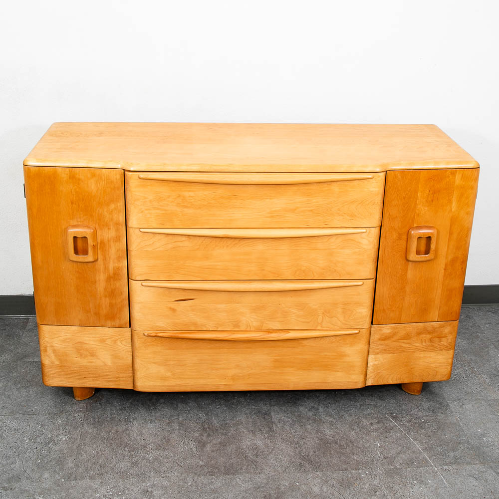Mid Century Modern Credenza Heywood Wakefield Buffet Champagne Drawers Cabinet - Image 9