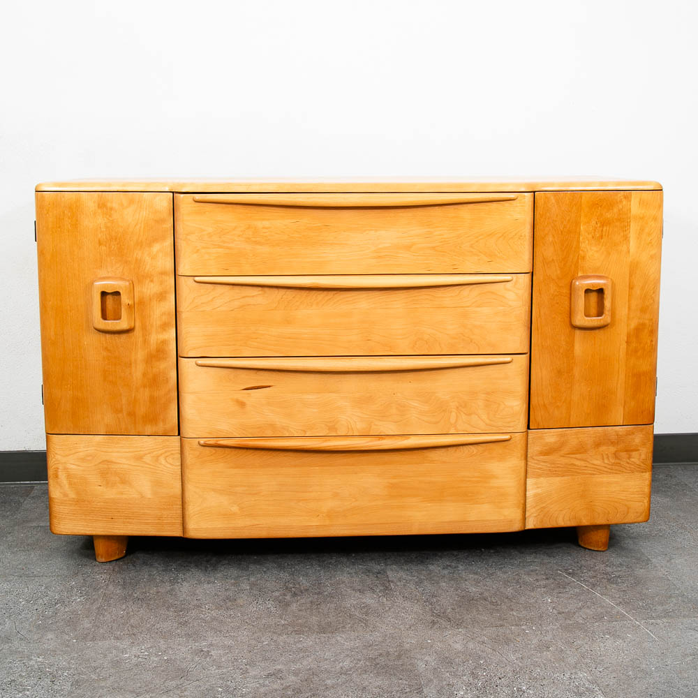 Mid Century Modern Credenza Heywood Wakefield Buffet Champagne Drawers Cabinet - Image 2