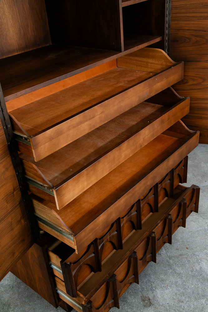 Mid Century Modern Dresser Gentlemans Chest Tobago Broyhill Highboy Drawers Mcm - Image 9