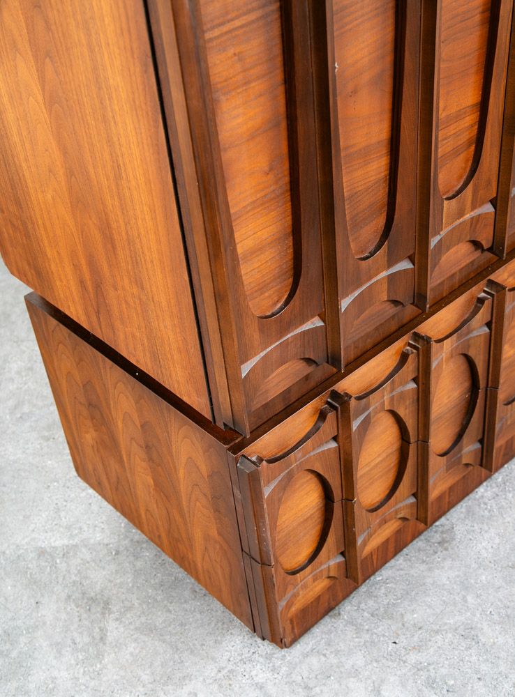 Mid Century Modern Dresser Gentlemans Chest Tobago Broyhill Highboy Drawers Mcm - Image 6