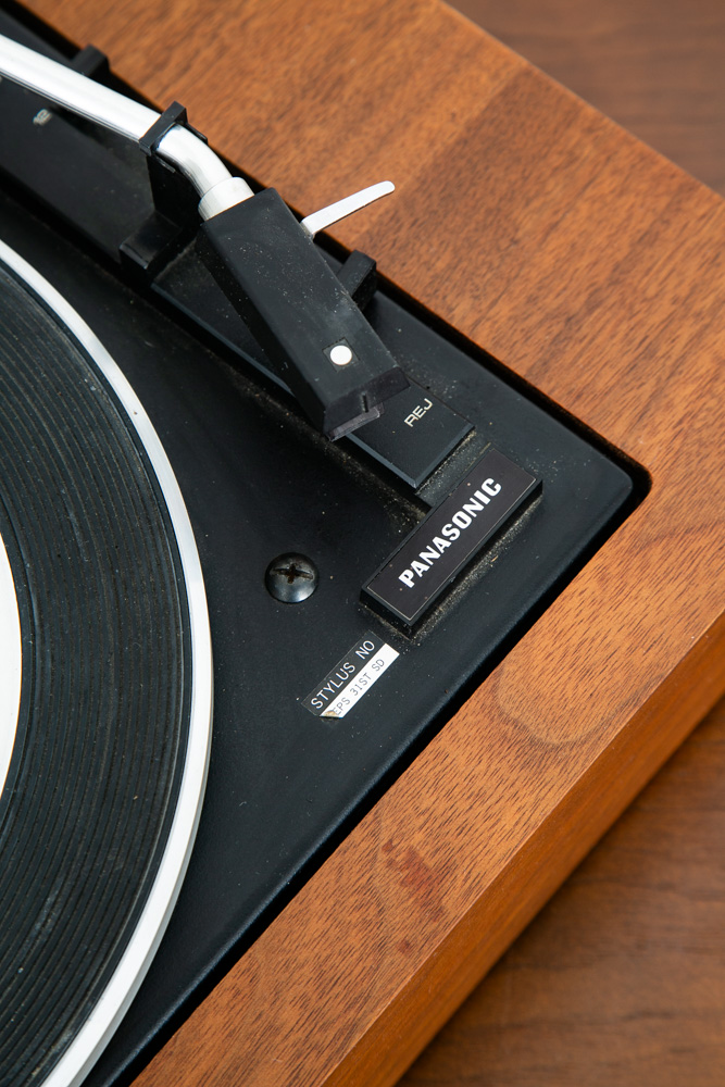 Vintage Record Player Cover Panasonic Walnut Base Mid Century Parts Vintage Mcm - Image 10