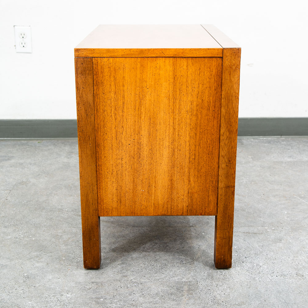 Mid Century Modern Nightstand End Table Set Side Basic Witz Walnut 2 Drawer Mcm - Image 3