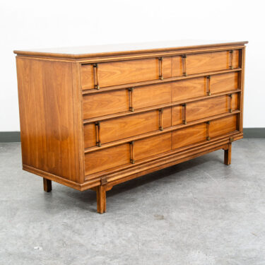 Mid Century Modern Credenza Dresser 8 Drawers Thomasville Walnut Vintage Mcm