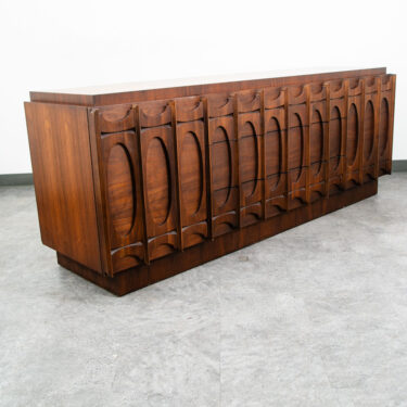 Mid Century Modern Dresser Credenza Tobago Brasilia Brutalist 9 Drawer Sideboard