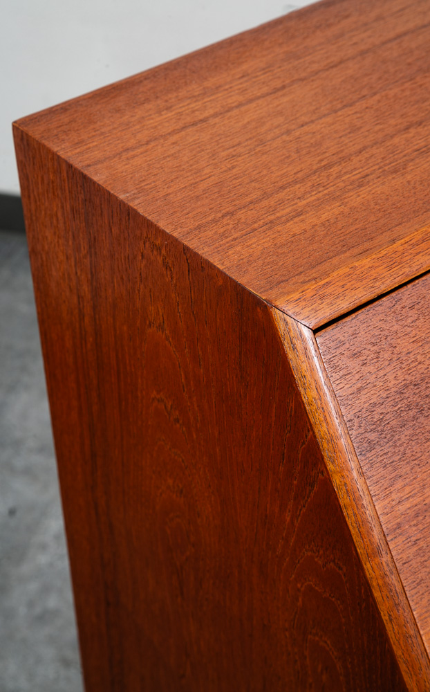 Mid Century Danish Modern Secretary Desk Bureau Denmark Teak Drawers Drop Down - Image 10