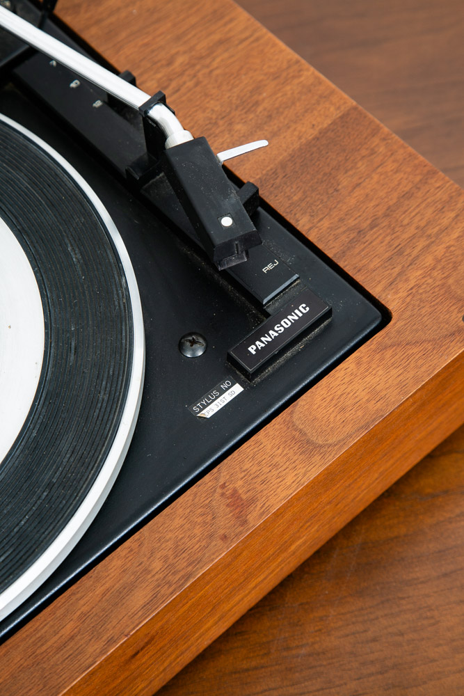 Vintage Record Player Cover Panasonic Walnut Base Mid Century Parts Vintage Mcm - Image 5