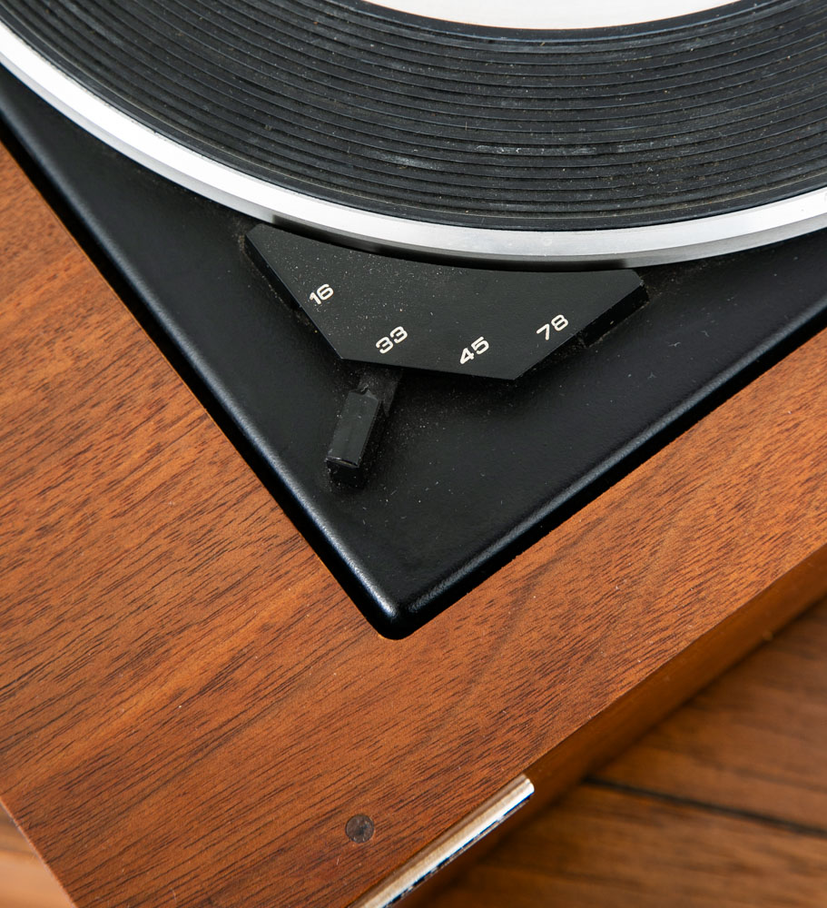 Vintage Record Player Cover Panasonic Walnut Base Mid Century Parts Vintage Mcm - Image 9