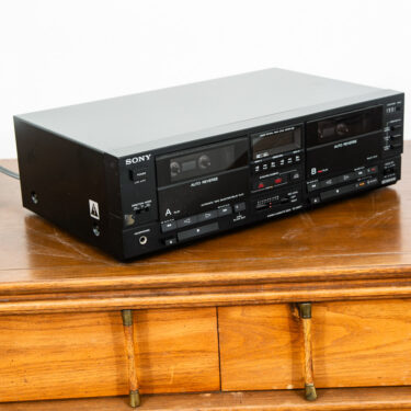 Vintage Sony Cassette Deck TC-WR77 Head Tape Player Recorder Black Face Stereo