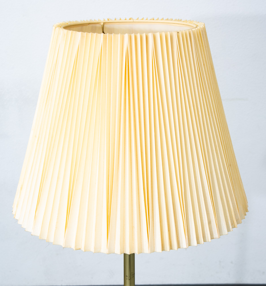 Mid Century Modern Floor Lamp Side Table Brass Round Built Side Table Lighting - Image 10