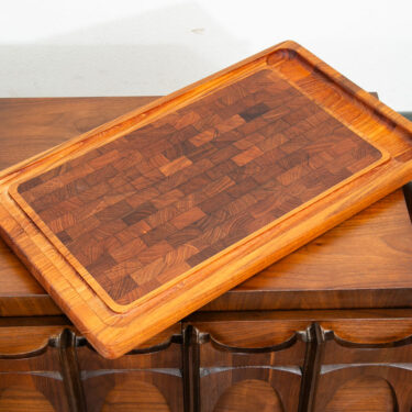 Mid Century Danish Modern Cutting Board Dansk Teak Rectangle IHQ Jens Quistgaard