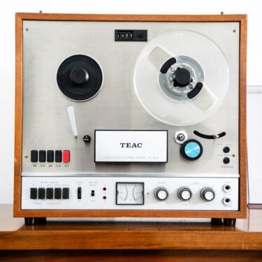 Vintage Reel to Reel Teac A-1200U Walnut Wood Case Table Top Mcm Audiophile Mcm