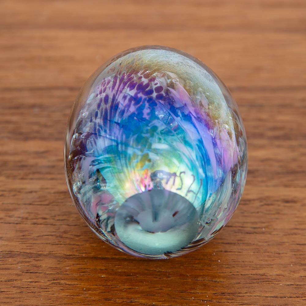 Mid Century Modern Art Glass Paperweights Lot of 5 Signed GES MSH Boda - Image 7
