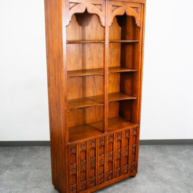 Mid Century Modern Bookshelf Cabinet Drexel Esperanto Book shelf Doors Shelving