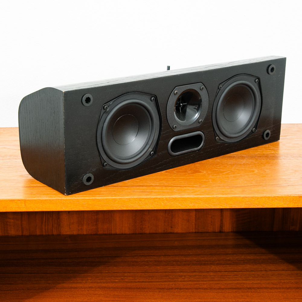 Mid Century Modern Speaker Klipsch Center KV-2 Vintage Audiophile Black Satin - Image 2