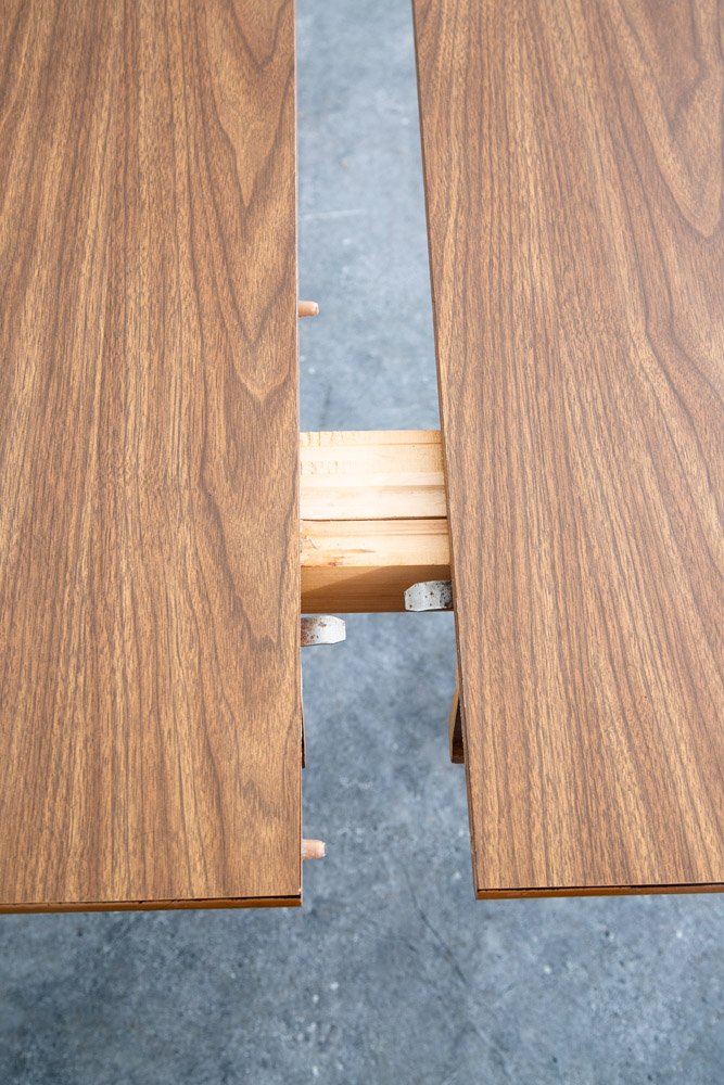 Mid Century Modern Dining Table Walnut Extension x2 Leafs Vintage Denmark Mcm - Image 9