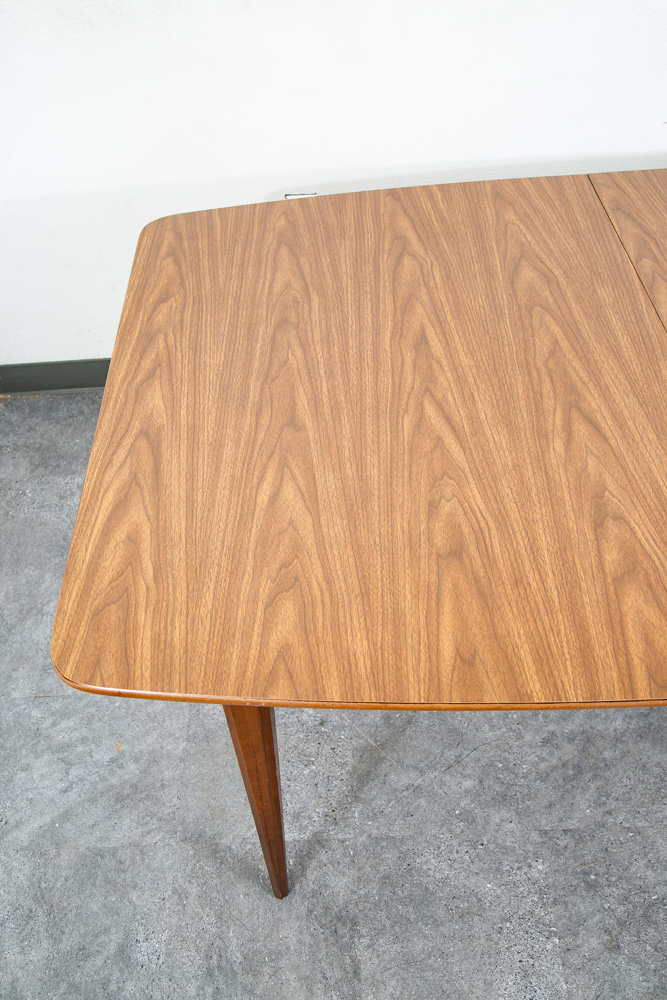Mid Century Modern Dining Table Walnut Extension x2 Leafs Vintage Denmark Mcm - Image 5