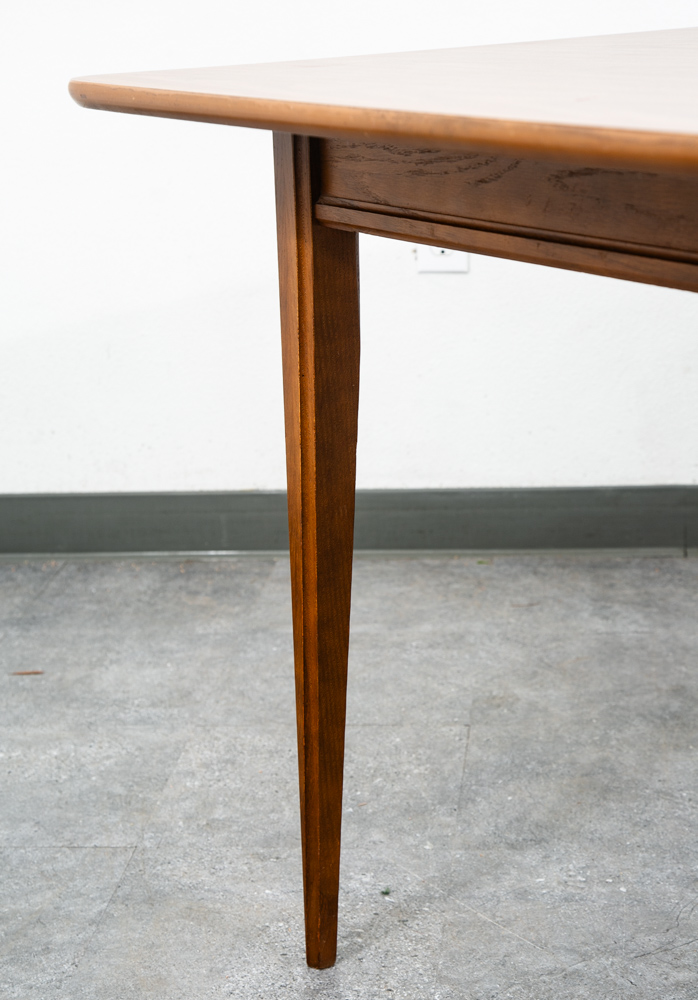 Mid Century Modern Dining Table Walnut Extension x2 Leafs Vintage Denmark Mcm - Image 7
