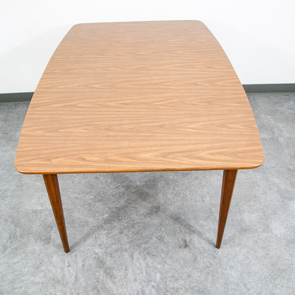 Mid Century Modern Dining Table Walnut Extension x2 Leafs Vintage Denmark Mcm - Image 2