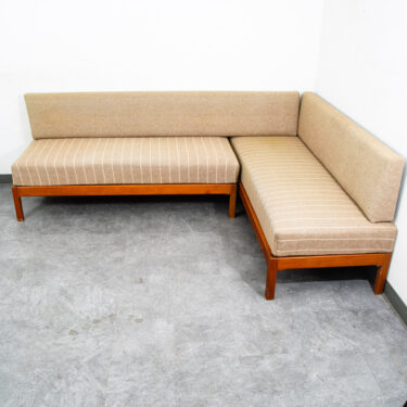 Mid Century Modern Sofa Sectional Daybed Wool Stripes Modular 4 Piece Mcm Couch