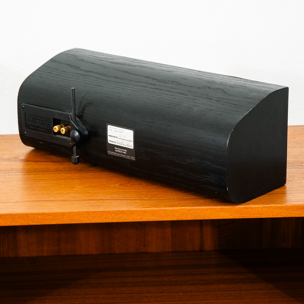 Mid Century Modern Speaker Klipsch Center KV-2 Vintage Audiophile Black Satin - Image 3