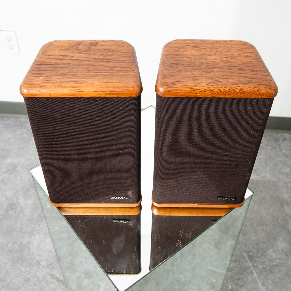 Mid Century Modern Speakers Advent Mini Walnut Wood Audiophile Vintage Mcm - Image 2