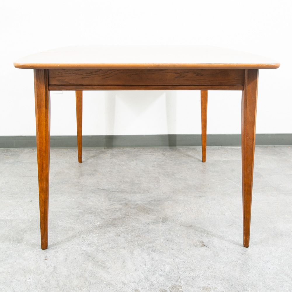 Mid Century Modern Dining Table Walnut Extension x2 Leafs Vintage Denmark Mcm - Image 3