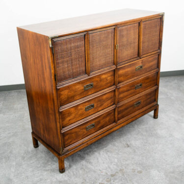 Mid Century Modern Dresser Gentlemans Chest 8 Drawer Wood Henredon Circa '75 Mcm