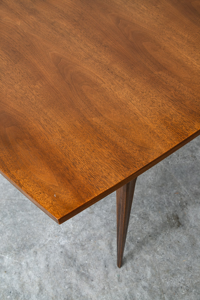 Mid Century Modern Dining Table Broyhill Brasilia Walnut Extension Leaf x3 Mcm - Image 12