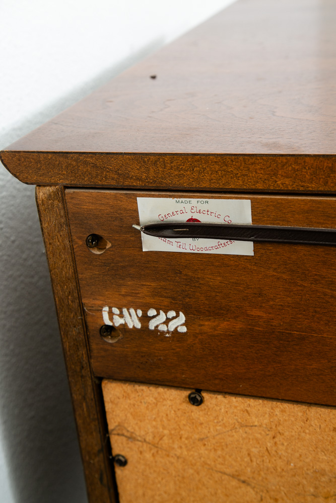 Mid Century Modern Stereo Console Record Player General Electric Radio Audio Mcm - Image 11