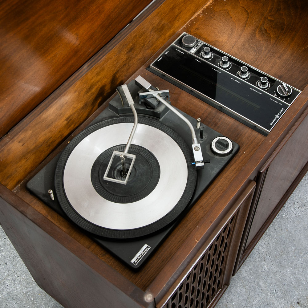 Mid Century Modern Stereo Console Record Player General Electric Radio Audio Mcm - Image 11