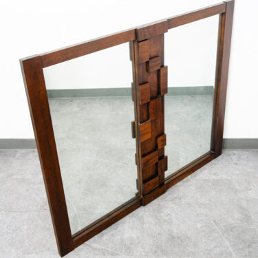 Mid Century Modern Mirror Wall Hanging Lane Mosaic Pueblo Bathroom Brutalist Mcm