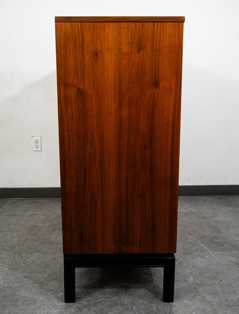 Mid Century Modern Highboy Dresser Dixie 5 Drawer Vintage Walnut Danish Drexel - Image 4