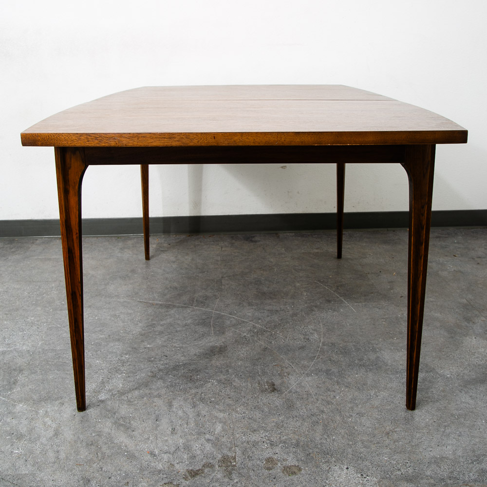 Mid Century Modern Dining Table Broyhill Brasilia Walnut Extension Leaf x3 Mcm - Image 11