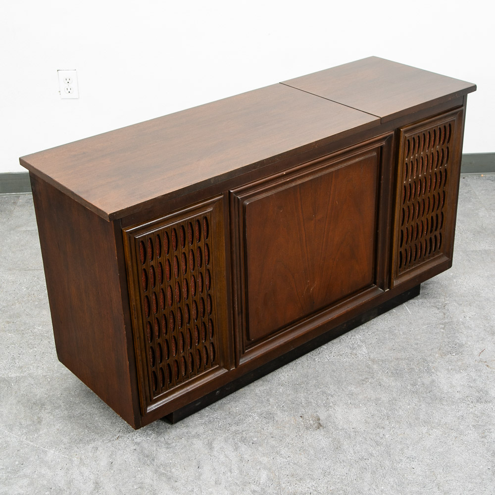 Mid Century Modern Stereo Console Record Player General Electric Radio Audio Mcm - Image 6
