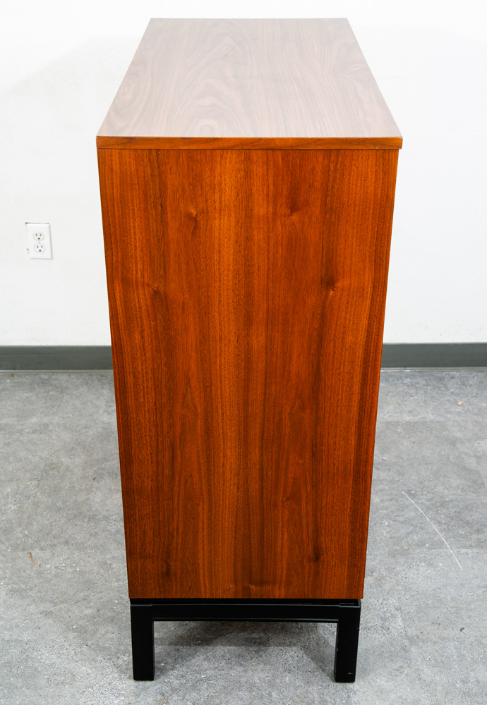 Mid Century Modern Highboy Dresser Dixie 5 Drawer Vintage Walnut Danish Drexel - Image 6